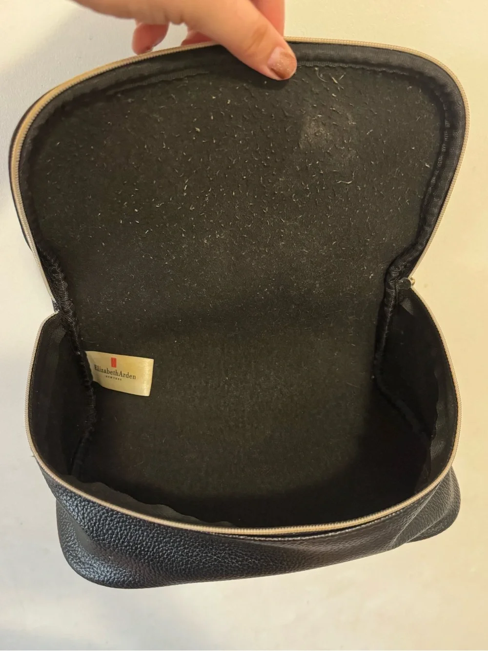 Elizabeth Arden Black Leather Bag